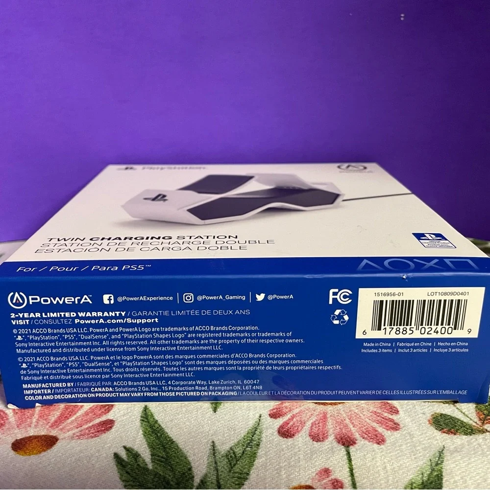 PowerA PlayStation Twin Charging Station - White